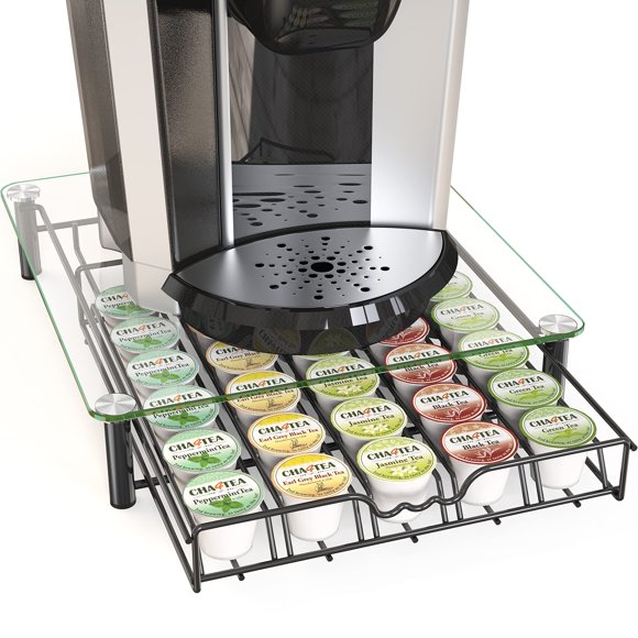 Organizador de Cápsulas K-Cup Deco Brothers con Cajón de Cristal para 30 Cápsulas