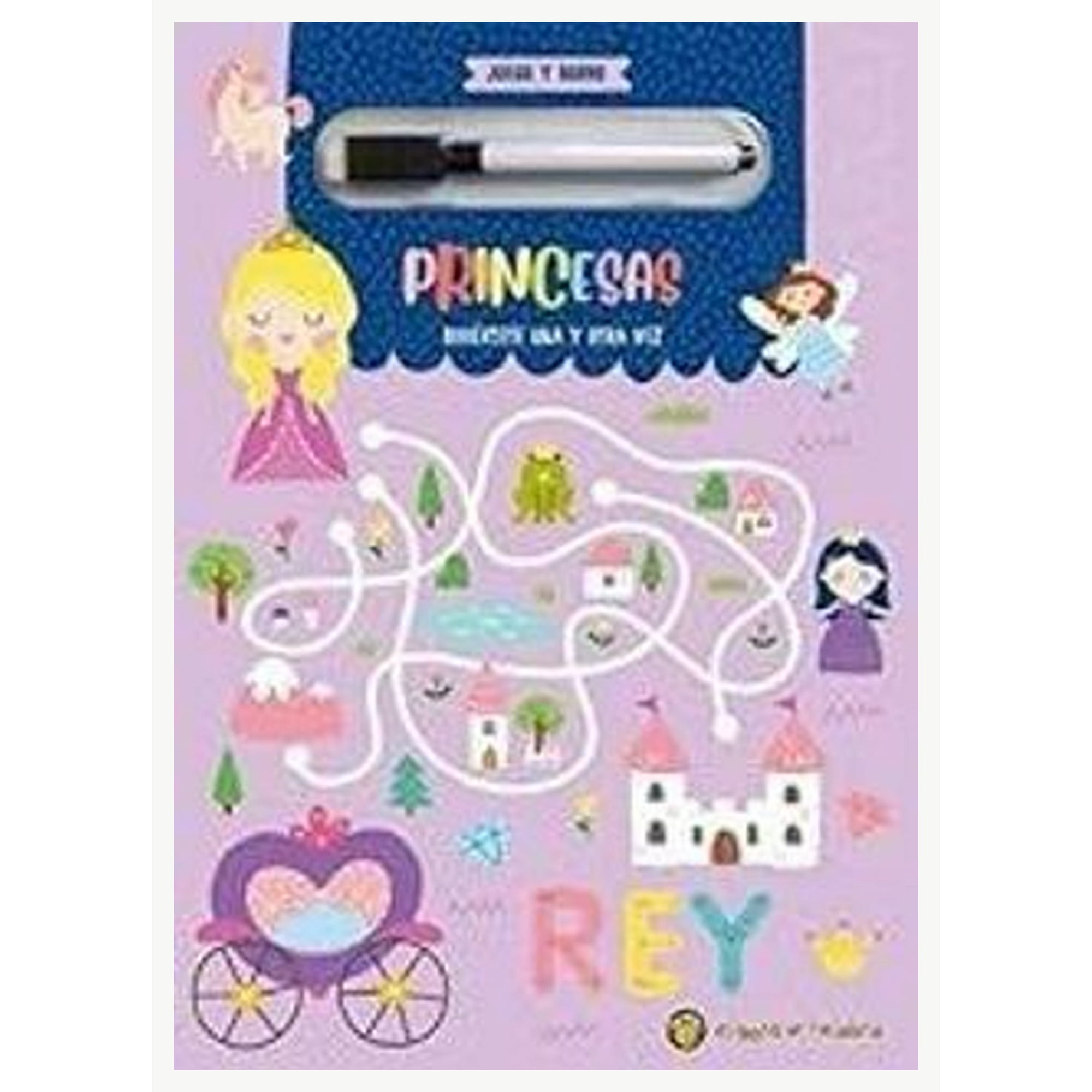 Libro Princesas-juega Y Borra - El Gato De Hojalata