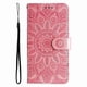thumbnail image 5 of Funda tipo cartera FOXDOCK para OPPO Reno 14 Pro 5G , diseño girasol en relieve, cuero PU, cierre magnético, soporte y tarjetero, 5 of 5