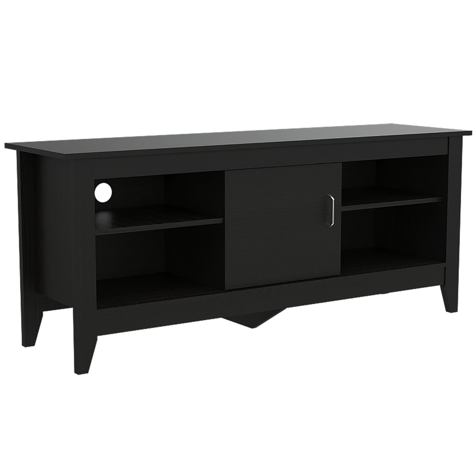 Fmfurniture - Rack Tv 65" 1 Puerta Fm-005n Negro