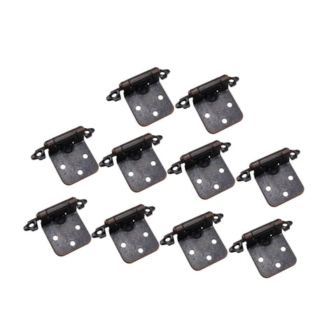 Bothyi - 10 Bisagras De Cierre Automático Para Gabinetes De Cocina, Color Rojo Antiguo