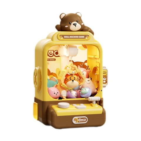 Magideal - Máquina De Para Niños, Peluche De Agarre, Juguete Dispensador De , Juguete Expendedor De Dulces , Marrón Marrón