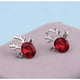 thumbnail image 2 of Pendientes De Navidad Para Mujeres Pendientes De Cristal De Cuerno De Reno Pendientes De Cuerno De Reno De Lujo Material De Aleación, 2 of 2