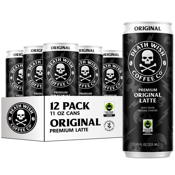 Café Frío Cold Brew Death Wish Coffee Latte Original 250 ml