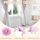 thumbnail image 3 of Uxcell Sujetadores de Cortina de Flor de Loto, 2 Piezas de Clips de Cortina Florales Artificiales, Hebillas Modernas para Sujetar Cortinas, Clips Decorativos para Ventanas, Blanco, 3 of 5