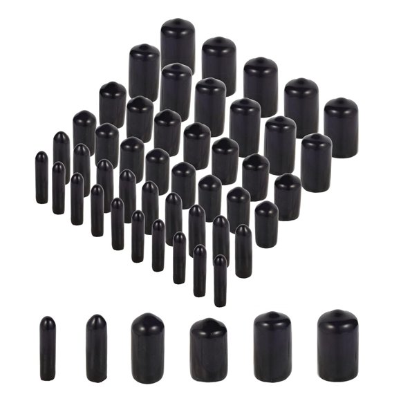Aleric Rubber End Caps 60pcs Flexible Screw Thread Protect