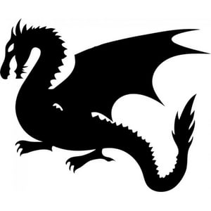 Rienda Libre Graphics - Decomural Dragon Fantasy Monster Ws-18246