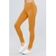 thumbnail image 2 of Saronite Pantalones Básicos de Punto Largo, Color Mostaza Intenso (para Mujer), 2 of 4
