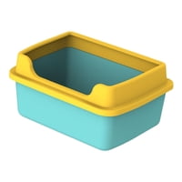 Ioensy - Areneros Para Gatos De Interior Open Air Para Gatitos Areneros Low Entry Green