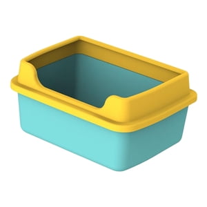 Ioensy - Areneros Para Gatos De Interior Open Air Para Gatitos Areneros Low Entry Green