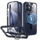 thumbnail image 1 of Funda ESR para iPhone 15 Pro Max con soporte MagSafe, color azul transparente, 1 of 8