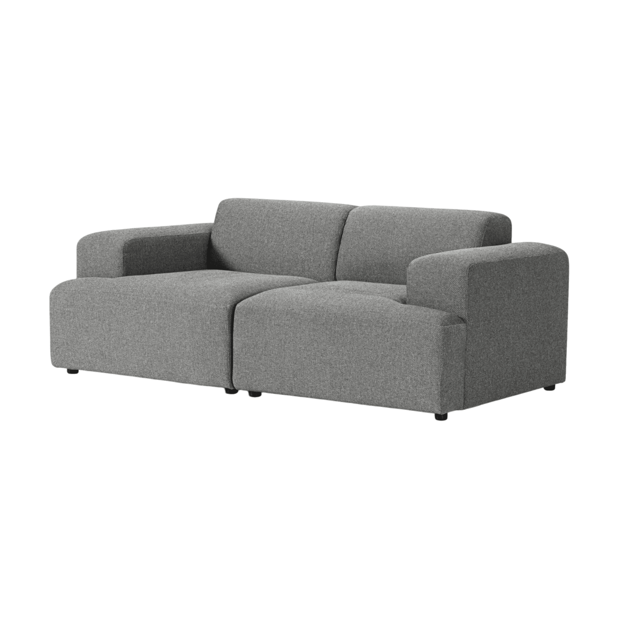 Franjawood - Sofa Gaspar 2 Cuerpo Gris Claro