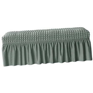Bothyi - Protector De Muebles De Asiento De Banco De Cubierta De Banco Largo Para La Decoración Del Hotel De La Sala De Estar Verde