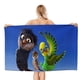 thumbnail image 1 of Loro Toalla de playa de secado rápido con diseño temático, regalo para mujeres y niñas, ideal para cumpleaños, fans, amantes de la música, uso en la playa o al aire libre, 78 × 150 cm, 1 of 6