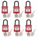 thumbnail image 1 of 6 Piezas PL38-KD 38 Mm PVC Candado De Bloqueo De Seguridad Curvo Rojo, 1 of 4