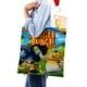 thumbnail image 4 of Jungle Bunch Bolso de tela con estampado de lienzo para mujer, bolsa de compras reutilizable y estética, con cremallera interior, regalo para mujer,38*45cm., 4 of 6