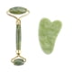 thumbnail image 1 of 2pcs/kit Gua Sha Massager For Face Care Jade Rollers Beauty Health Skin Scraping Chin Lifting Natural Stone Gouache Massage, 1 of 3