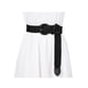 thumbnail image 4 of INSPIRE CHIC Cinturón Ancho Trenzado de Talla Grande para Mujer Estilo Paja con Hebilla de Metal para Vestidos Negro 129cm, 4 of 4