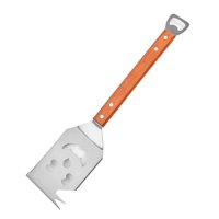 Magideal - Herramienta Para Asar Barbacoa, Pala Para Parrilla, Tenedor Con Tapa Portátil, Herramienta Para Barbacoa, Acero Inoxidable Para Girar, Hornear, Comedo Pala Grande