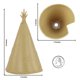 thumbnail image 2 of Tipis indios clásicos Toy BMC, 3 unidades, color canela, 13 x 8 cm, 2 of 5