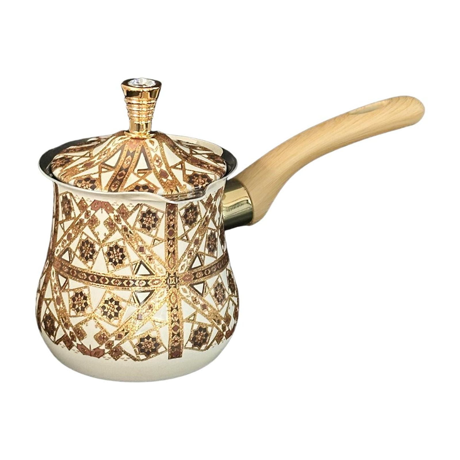 Bothyi - Cafetera Árabe Con Tapa, Ideal Para Preparar Café Y Derretir Mantequilla. Resistente.