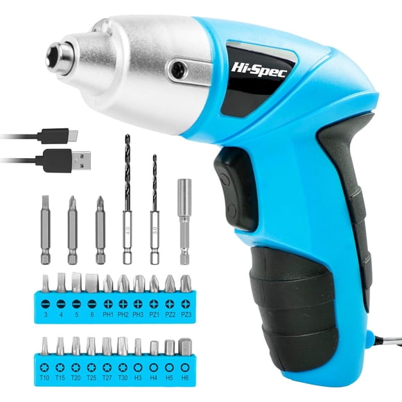 Atornillador Eléctrico HiSpec DT30317 23 Puntas 4Nm USB