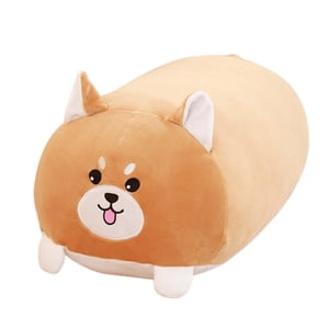 Bothyi - Almohada De Dibujos Animados De Animales, Juguete De Peluche Relleno De Dibujos Animados Para El Hogar, Escritorio, Vacaciones, Perro Marrón