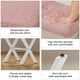 thumbnail image 4 of Taburete Memobarco de 46 cm con patas en X de metal y tela rosa, 4 of 9
