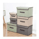 thumbnail image 3 of 4 Unidades Cajas Organizadoras  Belug De Tela Plegables Con Tapas crema, 3 of 4