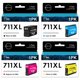 thumbnail image 1 of Cartuchos de tinta LOMENTICS 711XL 80 ml/29 ml paquete de 4, 1 of 6