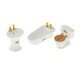 thumbnail image 2 of Accesorios De Baño Para Casa De Muñecas, Casa De Muñecas De Porcelana, Muebles En Miniatura, Juguetes Con Estampado De Hojas, 2 of 5