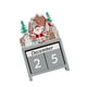thumbnail image 2 of Figura De Calendario De Números De Navidad, Adorno De Madera Para Mesa, Navidad, Gris, 2 of 3