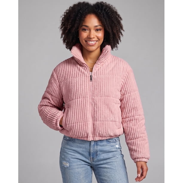 Chaqueta Casual Invierno Tipo Puffer De Cotelé Estilo Moderno - JC516071