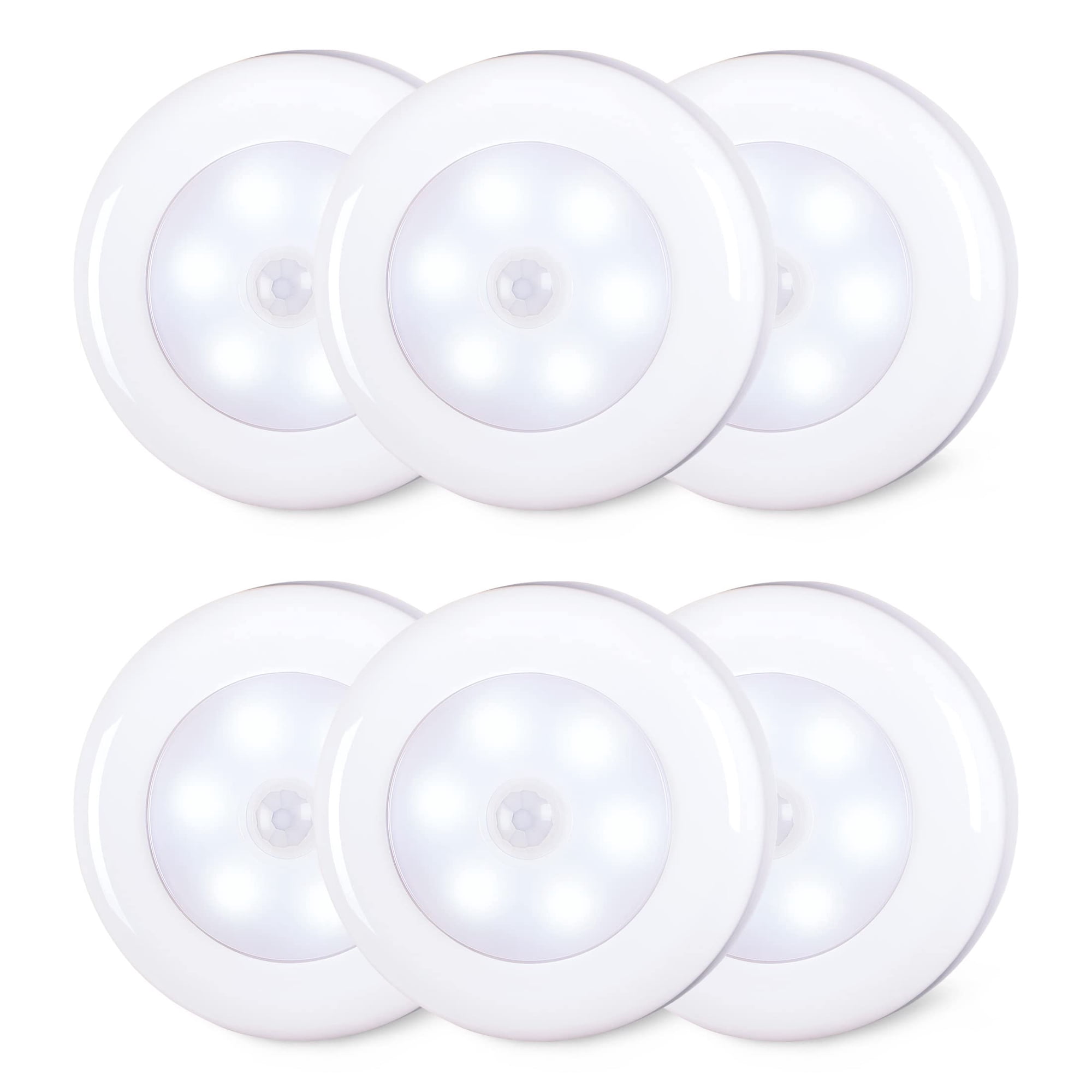 Luces Con Sensor De Movimiento Star-spangled, Paquete De 6 Pilas Aaa