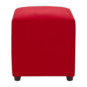 Bodevir - Pouf Cali 1C Felpa 30 Rojo
