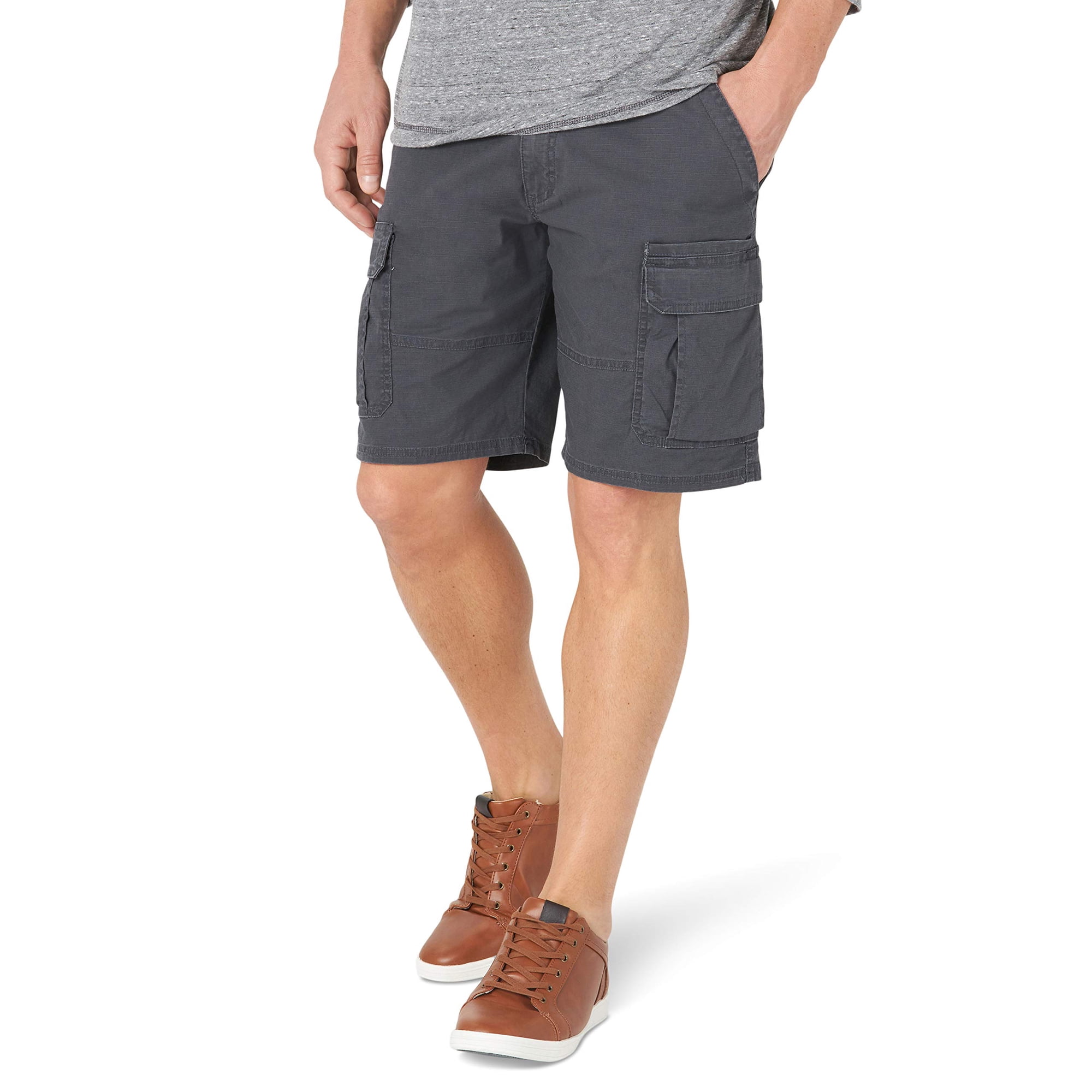 Short Cargo Wrangler Authentics Classic Stretch Anthracite 34