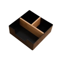 Magideal - Bolsa De Té Caja De Té Caja De Almacenamiento De Contenedor De Bolsas De Té Para Suministros De Oficina Bebida De Despensa Supllie Artículos Pequeños Negro