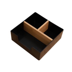 Magideal - Bolsa De Té Caja De Té Caja De Almacenamiento De Contenedor De Bolsas De Té Para Suministros De Oficina Bebida De Despensa Supllie Artículos Pequeños Negro