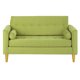 thumbnail image 1 of Sofa Retro 3 Cuerpos Felpa 01 Pistacho, 1 of 5