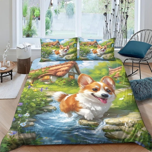Juego De Ropa De Cama Con Diseño De Perro Adorable Funda Nórdica De Microfibra Suave Funda De Edredón De Microfibra Suave Calidad Hotelera Para Niños Adolescentes Y Adultos