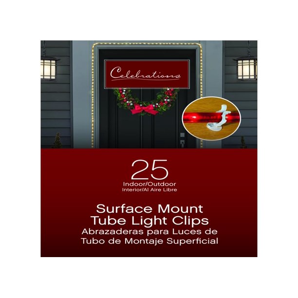 Light Clip Celebrations, montaje en superficie de 25 quilates para interiores y exteriores