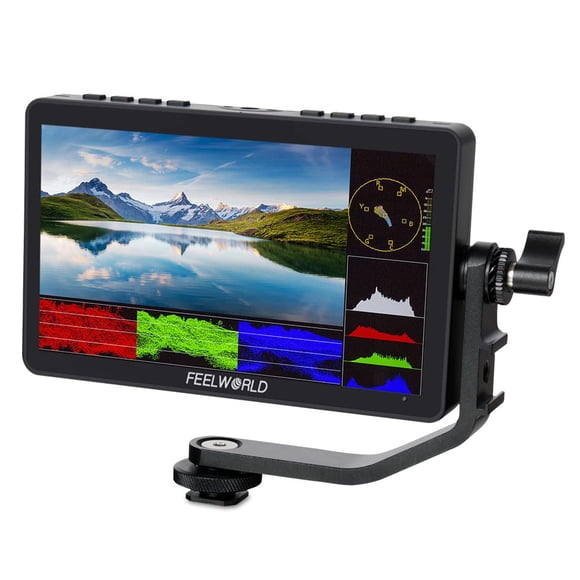 Monitor de campo para cámara réflex digital FEELWORLD F5 Pro V4 de 6 pulgadas IPS FHD