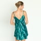 thumbnail image 4 of Camisa de Dormir Mini Escote Satin Verde Estampado, 4 of 4