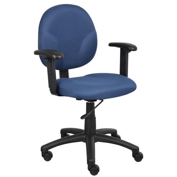 Silla de trabajo Boss Office Products Dimond azul con brazos ajustables