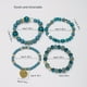 thumbnail image 2 of Heart Charm Beads Layered Bracelet Set Pompomia Bracelet Charm Vintage Jewelry Valentine's Day Gift, 2 of 5
