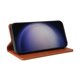 thumbnail image 4 of Funda Billetera de Cuero para Samsung Galaxy S25 con Tarjetero y Soporte - Tapa Magnética Marrón, 4 of 6