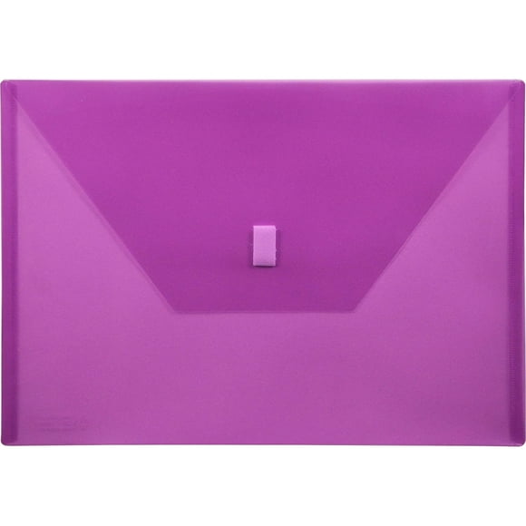 Sobre de polietileno LION Design-R-Line, color morado transparente, 33 x 23 cm