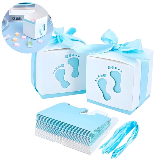 10 Cajas Papel Regalo Decoración Baby Showers Niño