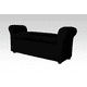 thumbnail image 1 of Banqueta Baul Con Brazos Felpa Negro, 1 of 2