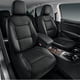 thumbnail image 1 of Fundas de asiento de coche Skechers de piel viscoelástica negra x2, 1 of 8